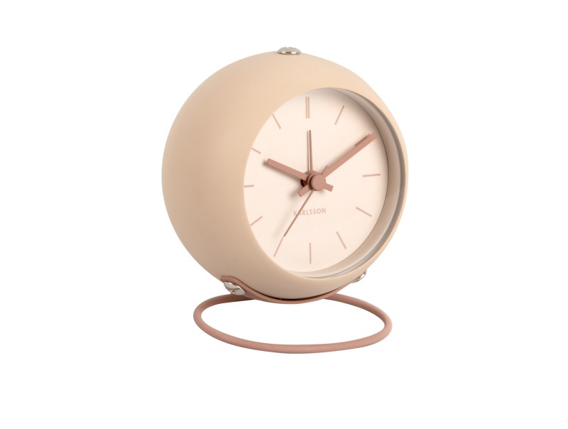 Present Time Alarm Clock Nirvana Globe - KA5857SB Sand Brown