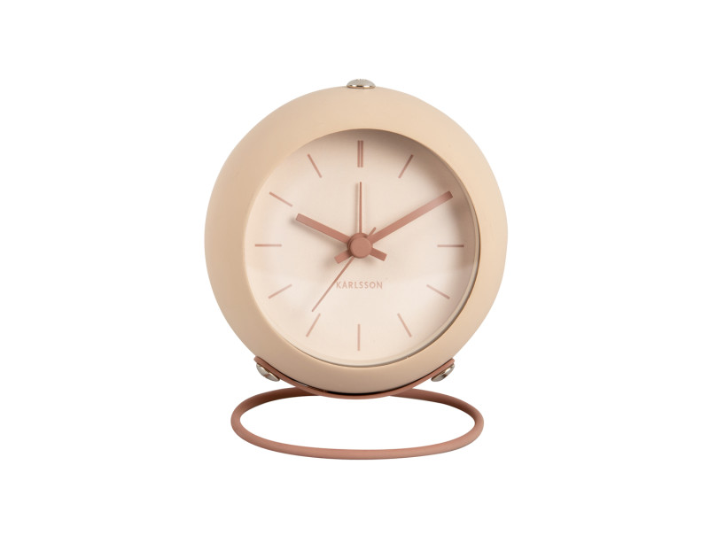 Present Time Alarm Clock Nirvana Globe - KA5857SB Sand Brown