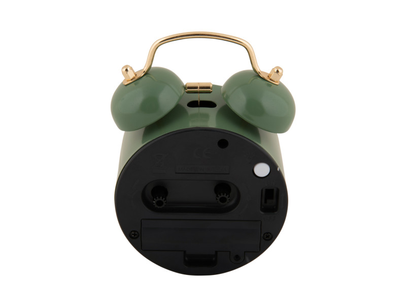 Present Time Alarm Clock Pearl Glow - KA6009DG Jungle Green