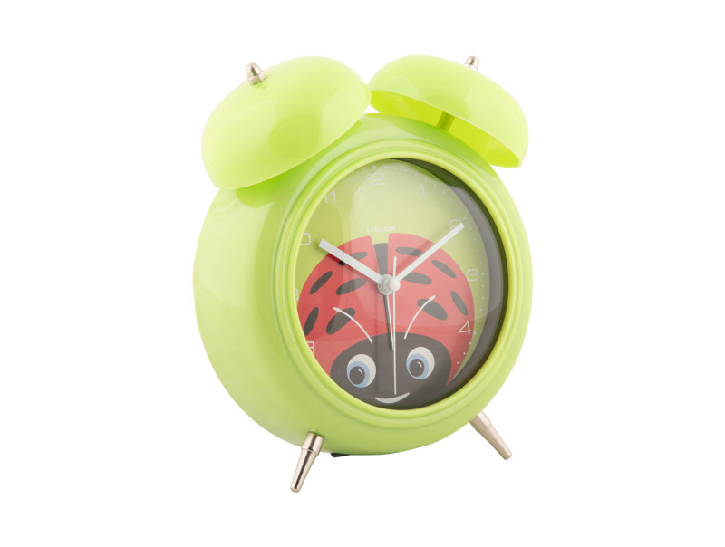Present Time Alarm Clock Peekaboo Ladybug - KA5980GR Green