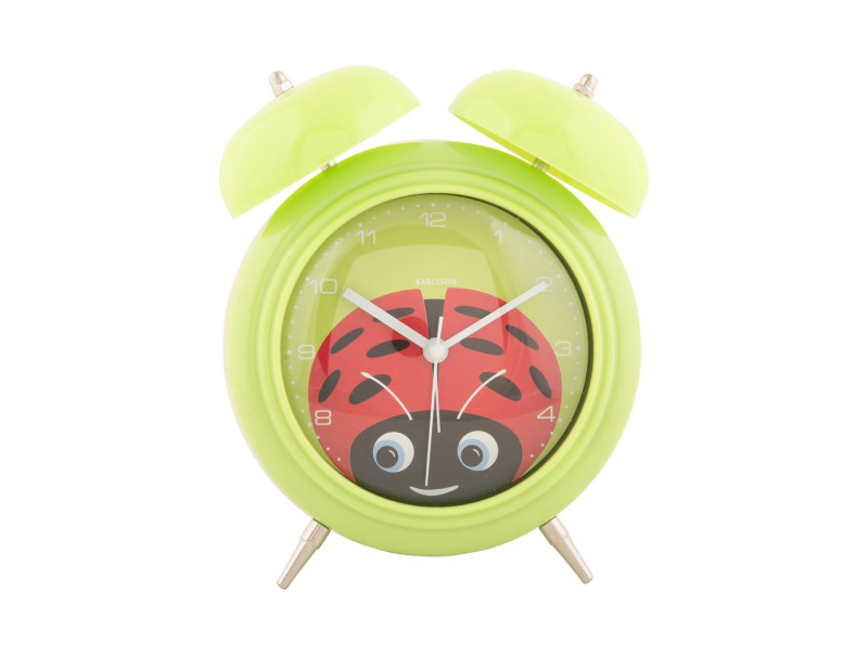 present time Alarm Clock Peekaboo Ladybug - KA5980GR Green