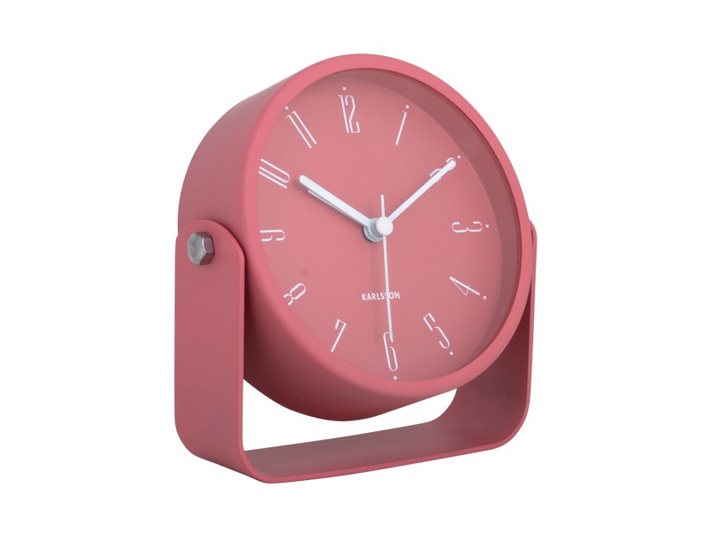Present Time Alarm Clock Regal Numbers - KA5989RD Blush Red
