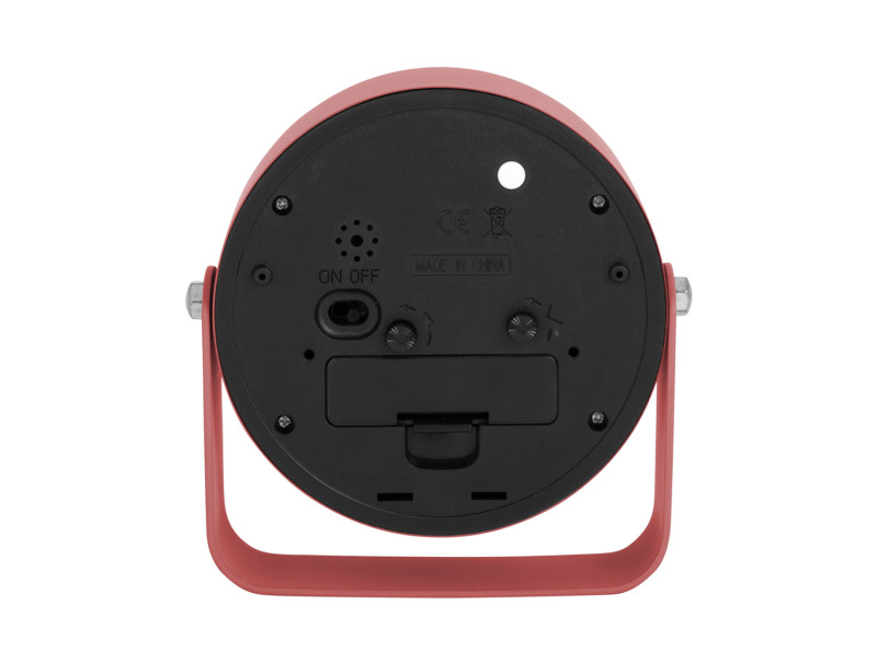 Present Time Alarm Clock Regal Numbers - KA5989RD Blush Red