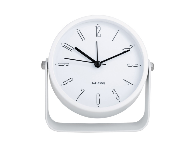 Present Time Alarm Clock Regal Numbers - KA5989WH White