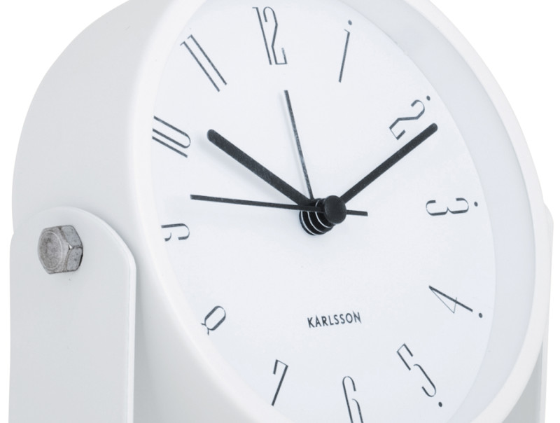 Present Time Alarm Clock Regal Numbers - KA5989WH White