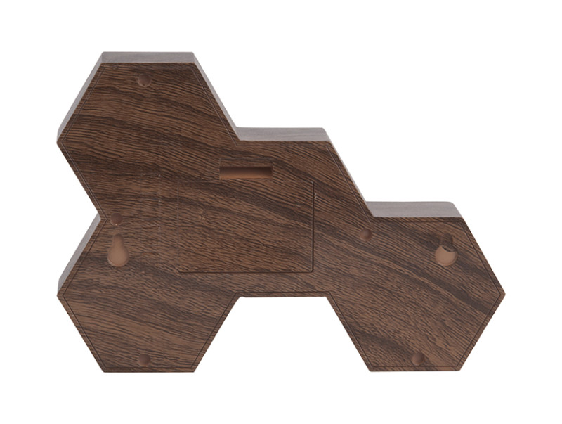 Present Time Alarm Clock Six In The Mix - KA5805WD Dark Wood