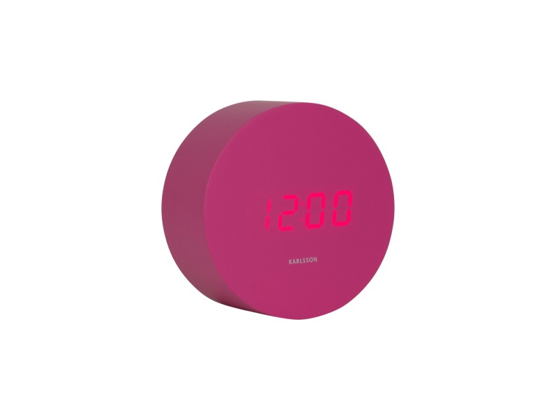 present time Alarm Clock Spry Round - KA5981BP Bright pink