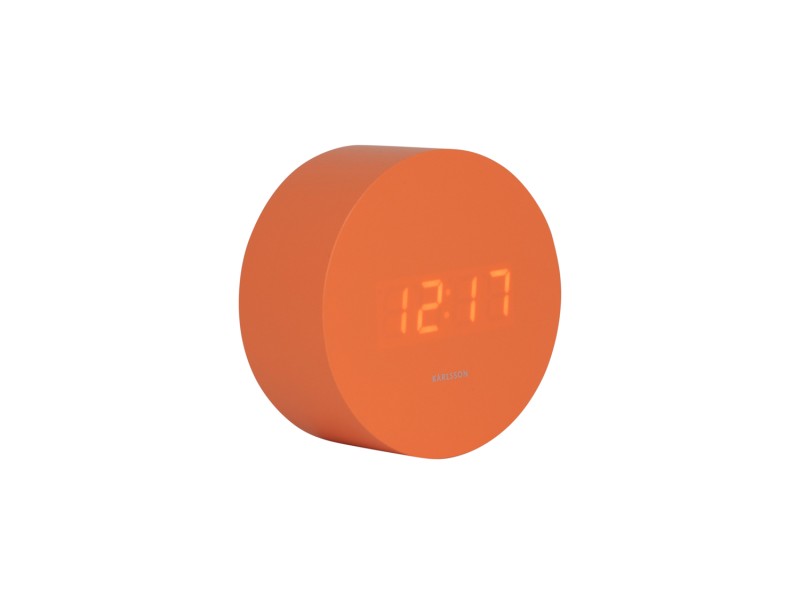 Present Time Alarm Clock Spry Round - KA5981OR Bright Orange