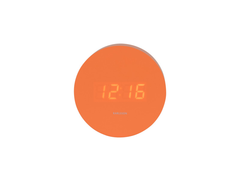 Present Time Alarm Clock Spry Round - KA5981OR Bright Orange