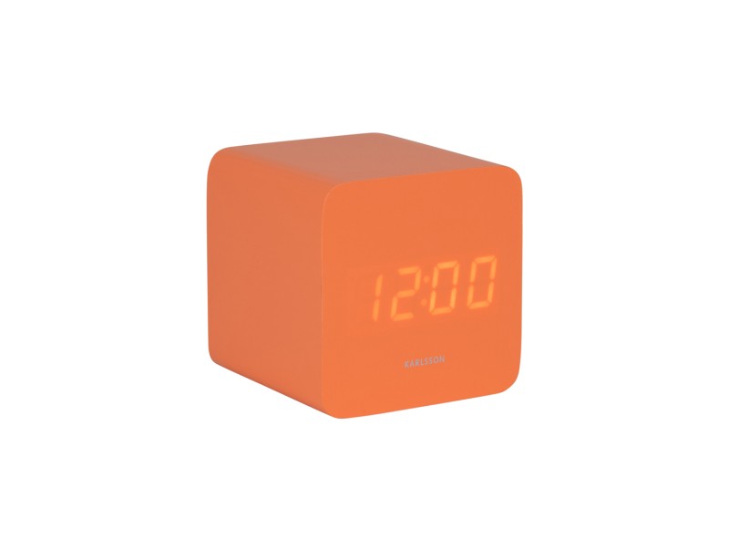 present time Alarm Clock Spry Square - KA5982OR Bright orange