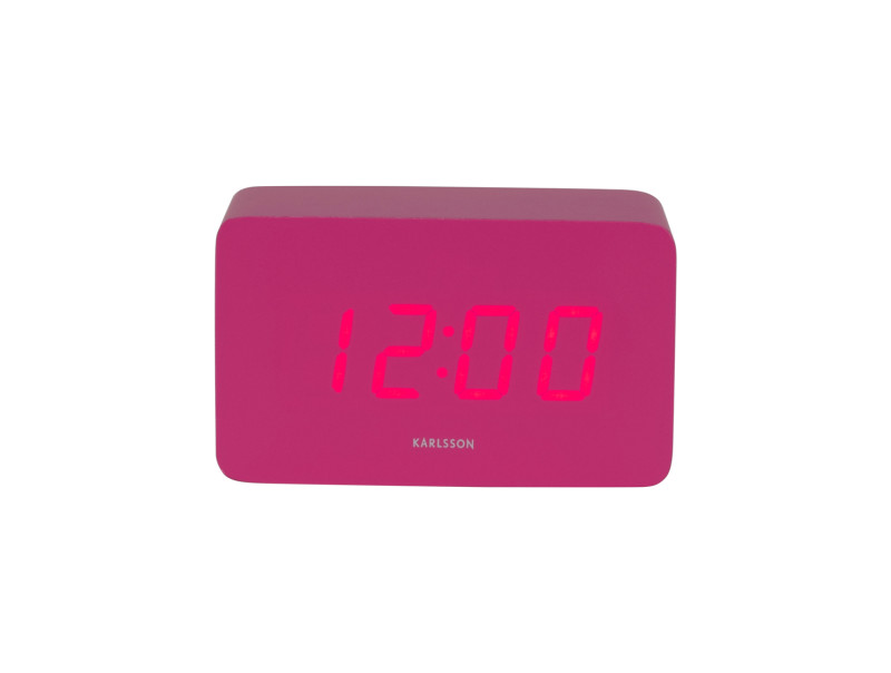 Present Time Alarm Clock Spry Tube - KA5983BP Bright Pink