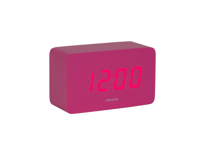 present time Alarm Clock Spry Tube - KA5983BP Bright pink