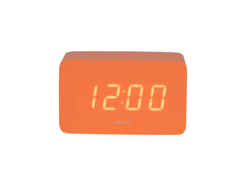 Present Time Alarm Clock Spry Tube - KA5983OR Bright Orange