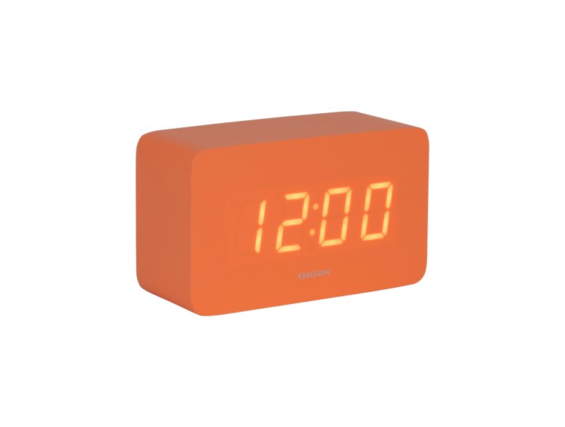 present time Alarm Clock Spry Tube - KA5983OR Bright orange