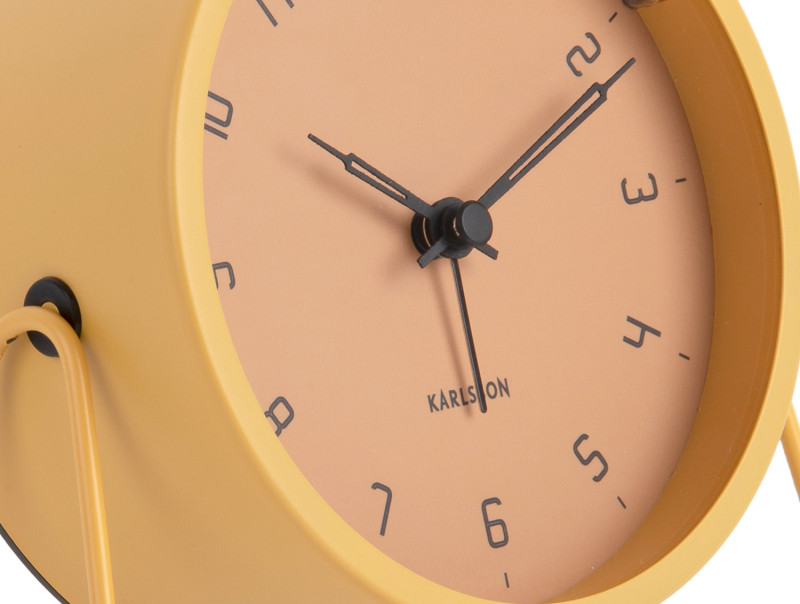 Present Time Alarm Clock Stark - KA5952YE Honey Yellow