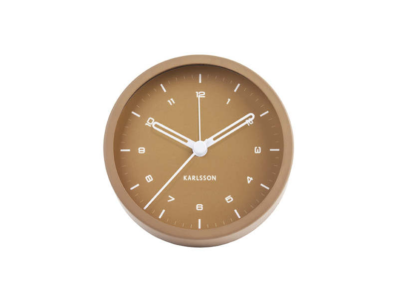 Present Time Alarm Clock Tinge - KA5806BR Caramel Brown