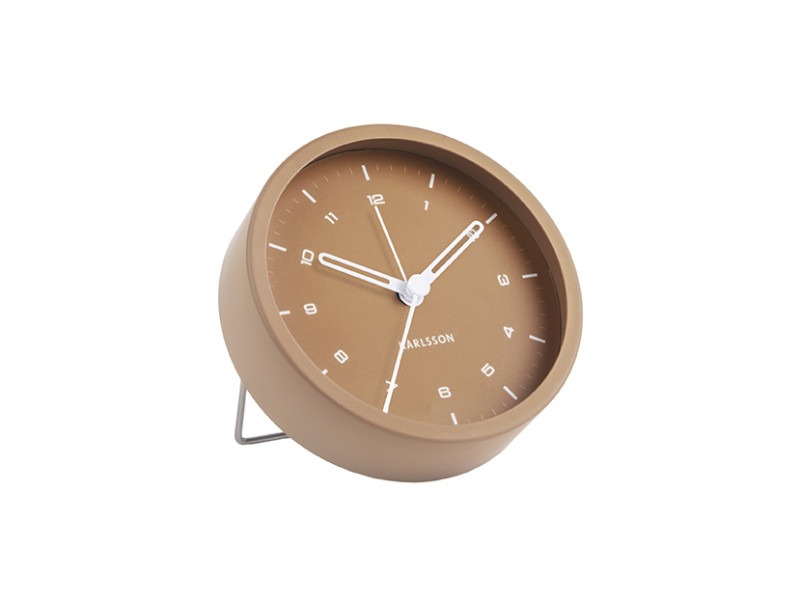present time Alarm Clock Tinge - KA5806BR Caramel brown