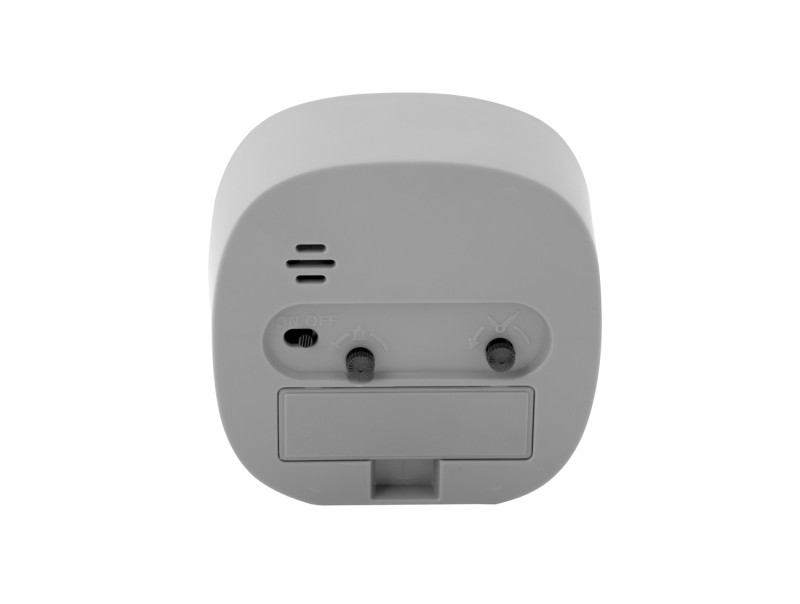 Present Time Alarm Clock Travel Square - KA5957GY Mouse Grey
