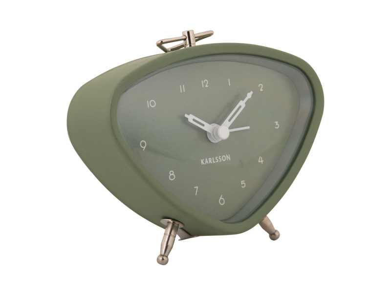 Present Time Alarm Clock Triangle - KA5946GR Jungle Green