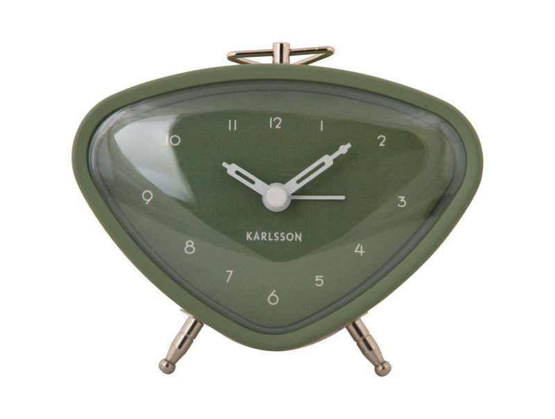 present time Alarm Clock Triangle - KA5946GR Jungle green