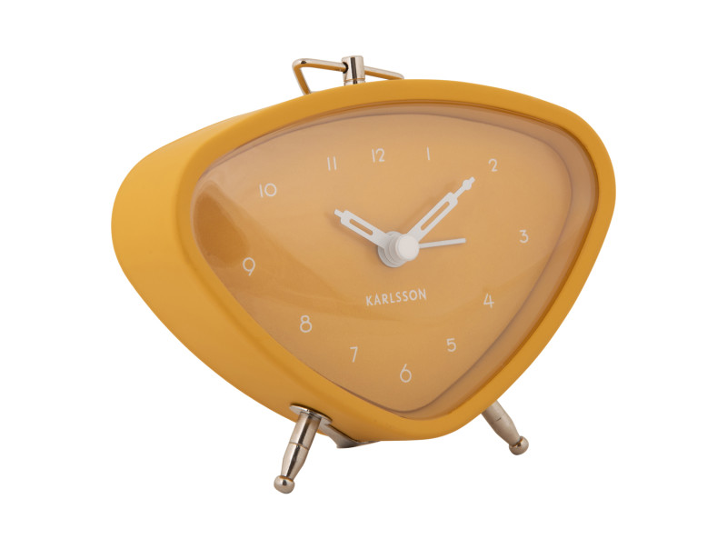 Present Time Alarm Clock Triangle - KA5946YE Ochre Yellow