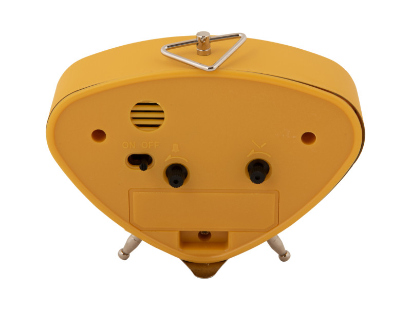Present Time Alarm Clock Triangle - KA5946YE Ochre Yellow