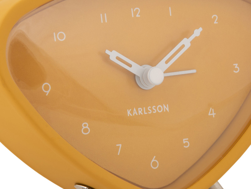 Present Time Alarm Clock Triangle - KA5946YE Ochre Yellow