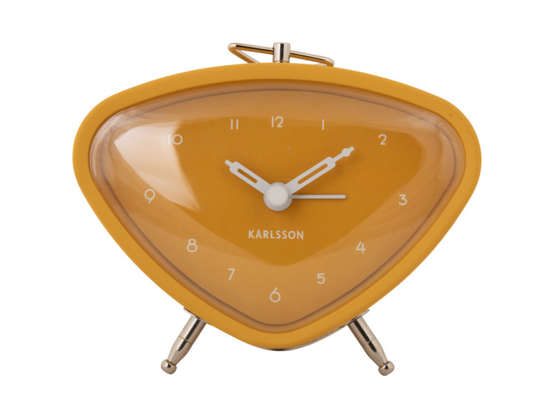 present time Alarm Clock Triangle - KA5946YE Ochre yellow