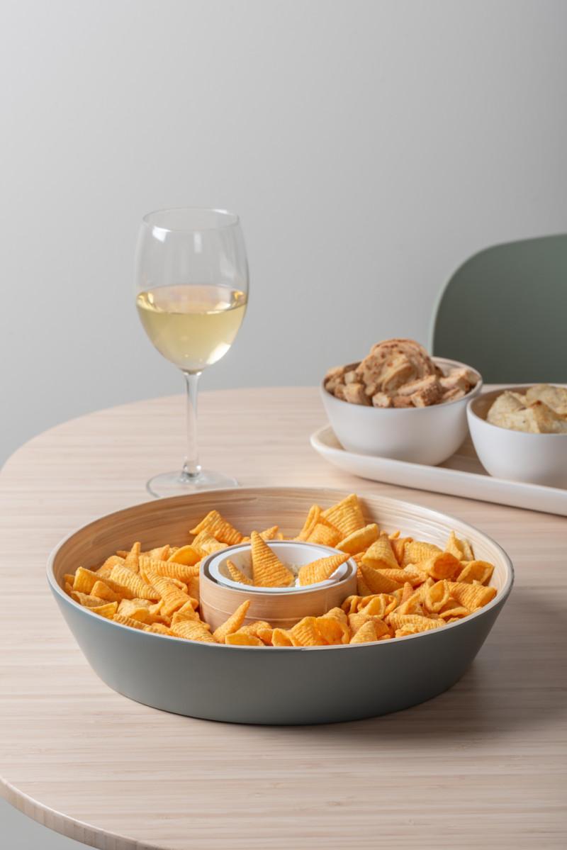 Present Time Bowl Puro Chip & Dip - PT4191GR Jungle Green