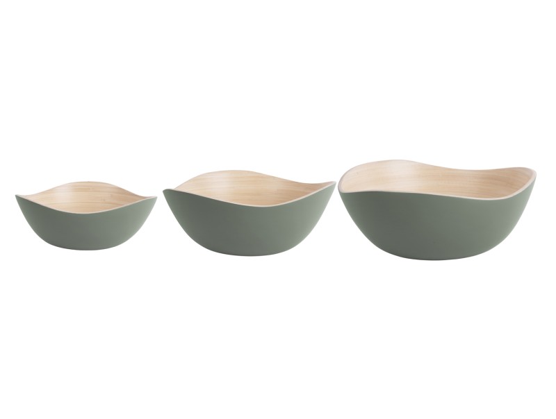 Present Time Bowl Set Puro Organic - PT4139GR Jungle Green