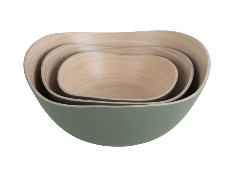 Present Time Bowl Set Puro Organic - PT4139GR Jungle Green