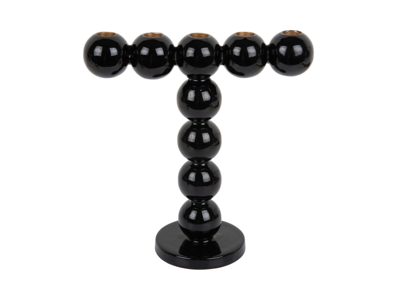 present time Candle Holder Bubbles High - PT4202BK Black