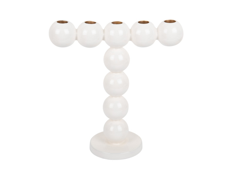 present time Candle Holder Bubbles High - PT4202WH White