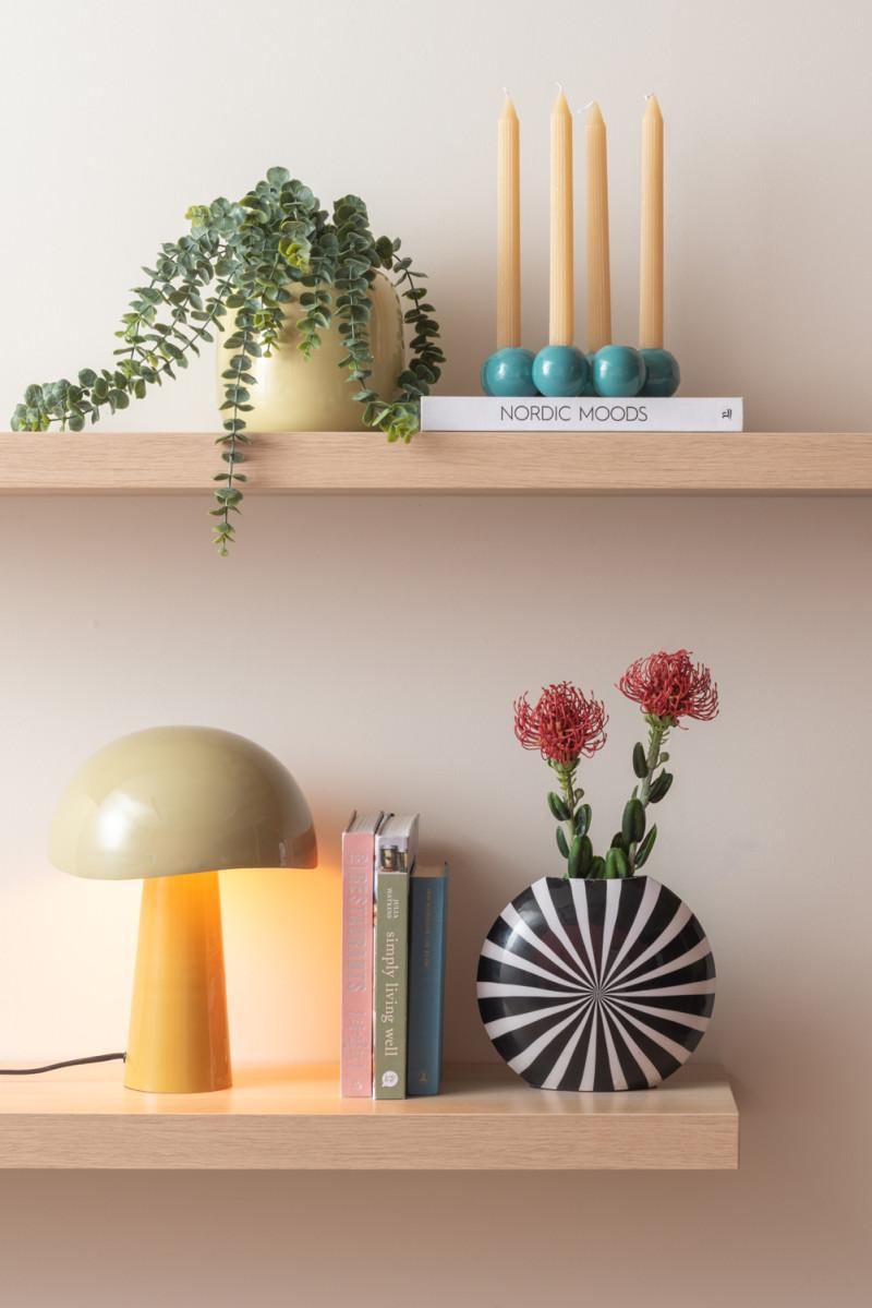 Present Time Candle Holder Bubbles Round - PT4201BL Turquoise Blue