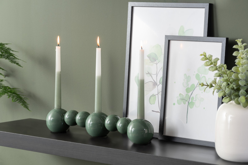 Present Time Candle Holder Bubbles Straight - PT4200GR Jungle Green