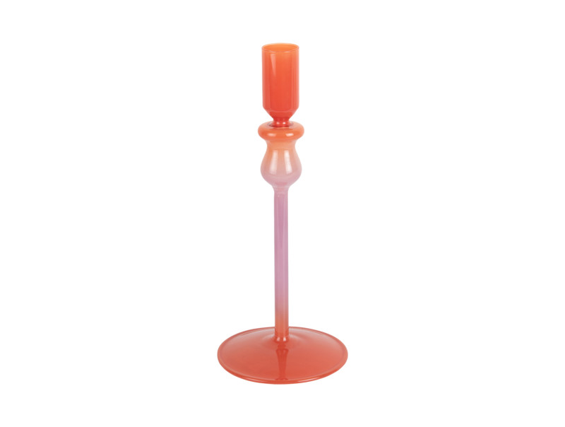 present time Candle Holder Duo Colores Medium - PT4347OR Bright orange & purple