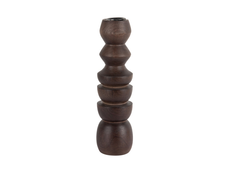 present time Candle Holder Formado Large - PT4303DW Walnut