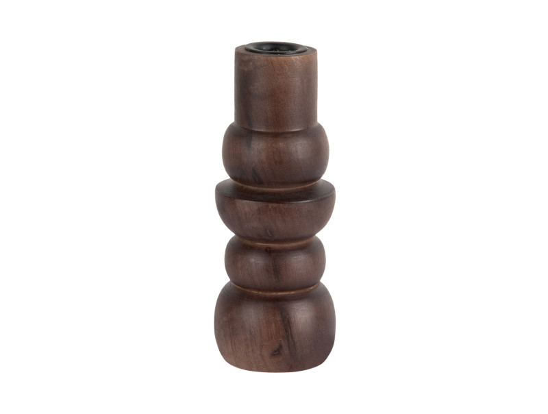 Present Time Candle Holder Formado Small - PT4304DW Walnut
