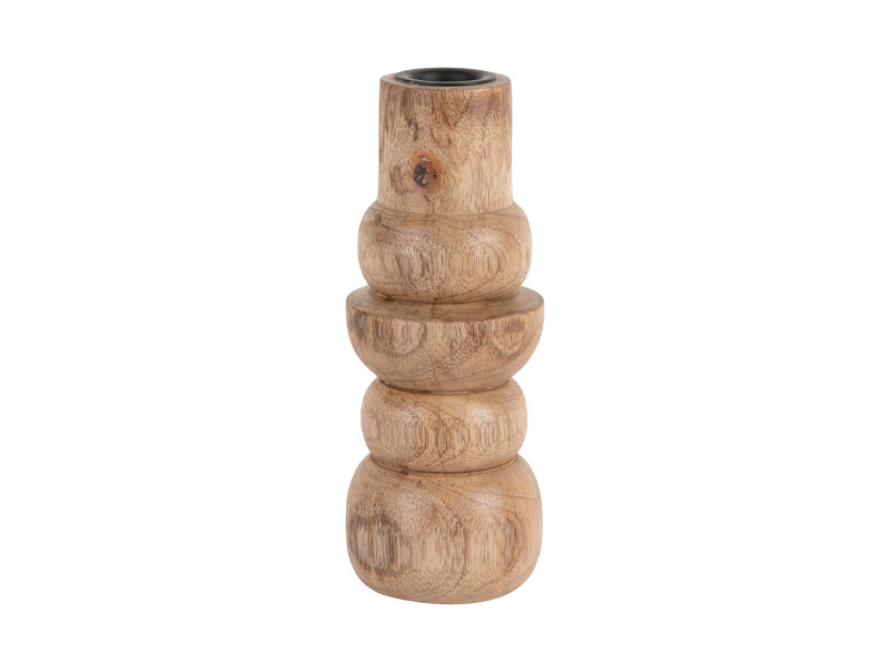 present time Candle Holder Formado Small - PT4304WD Mango wood