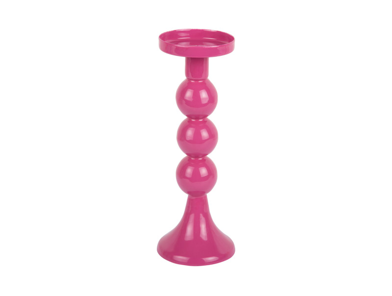 Present Time Candle Holder Funky Large - PT4263BP Bright Pink