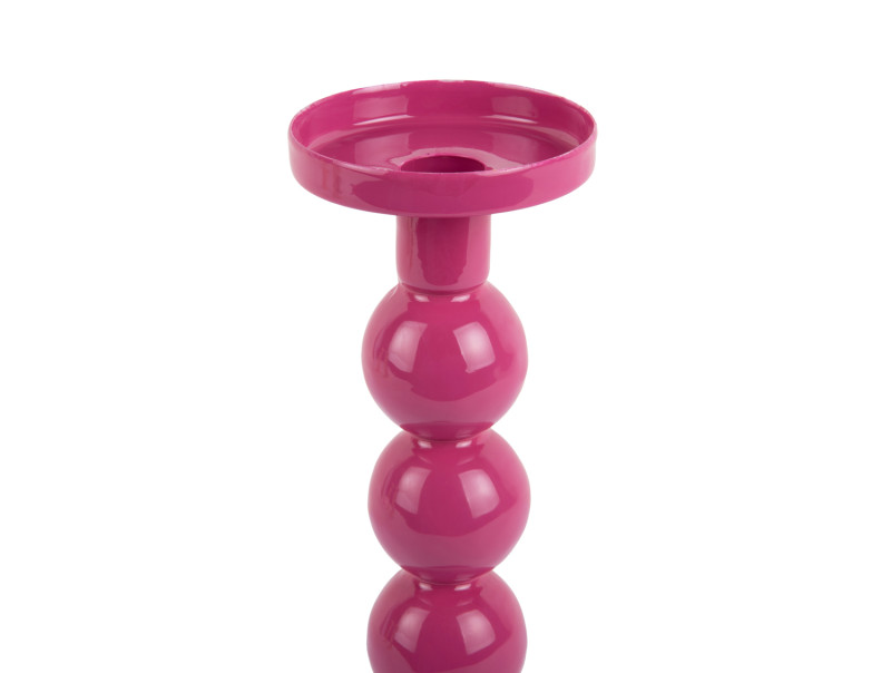 Present Time Candle Holder Funky Large - PT4263BP Bright Pink