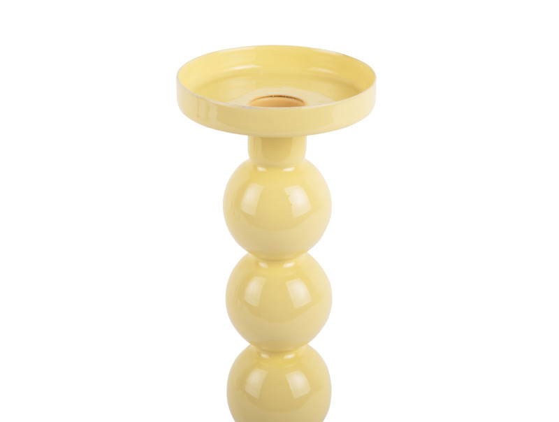 Present Time Candle Holder Funky Large - PT4263LY Soft Yellow