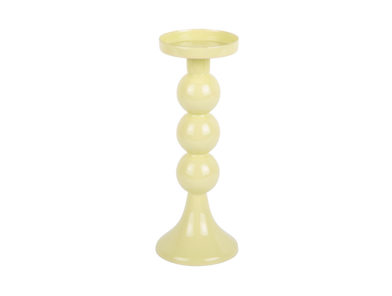 present time Candle Holder Funky Large - PT4263LY Soft yellow