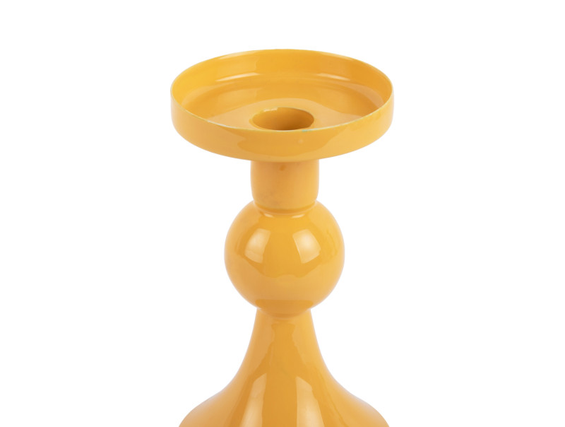 Present Time Candle Holder Funky Small - PT4261BY Bright Yellow