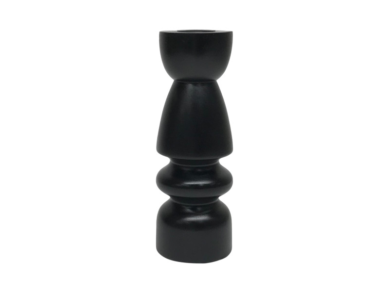 present time Candle Holder Modelar Medium - PT4307BK Black