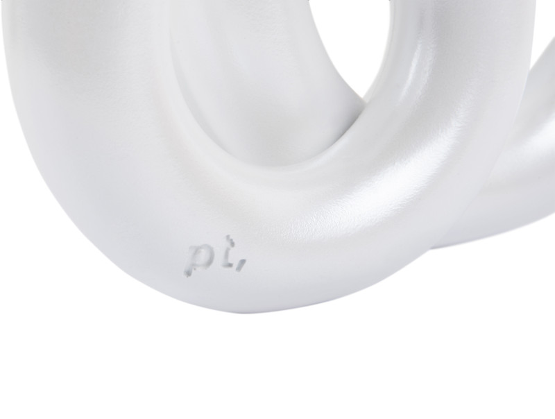 Present Time Candle Holder Rings Medium - PT4156WH Metallic White