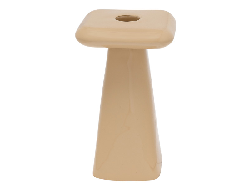 Present Time Candle Holder Roca Large - PT4375LB Soft Brown