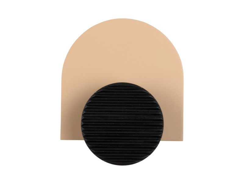 Present Time Coat Hanger Single Knob - PT4277LB Soft Brown