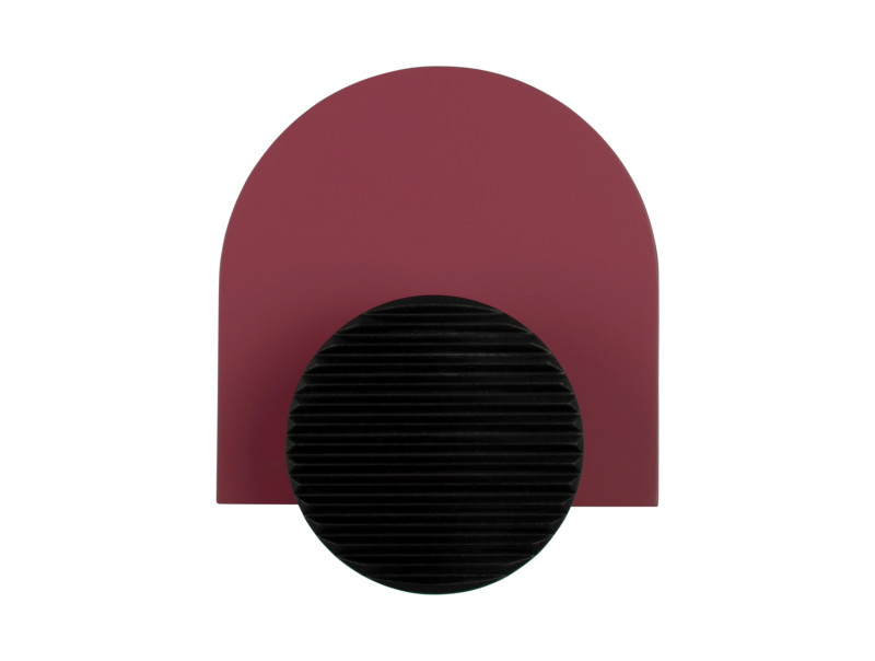 Present Time Coat Hanger Single Knob - PT4277RD Red Ochre