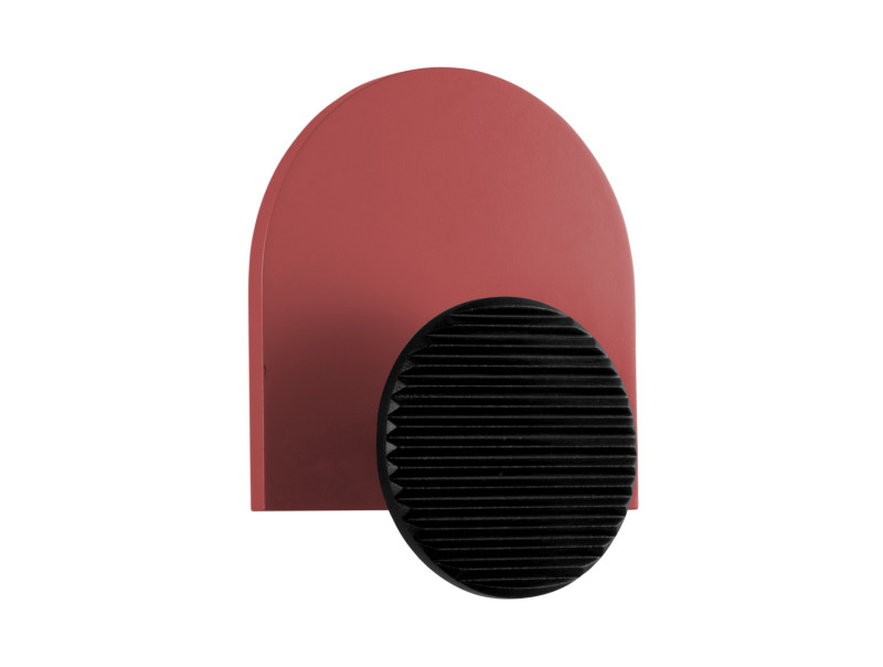 Present Time Coat Hanger Single Knob - PT4277RD Red Ochre